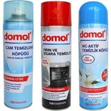 Belirtilmemiş domol Cam Temizleme Köpüğü + Fırın&Izgara Temizleyici Köpük Limonlu Ferahlatıcı Etki