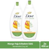 Belirtilmemiş Dove Nemlendirici Duş Jeli Mango Yağı & Badem Özü 450 ml X2 Besleyici Koku