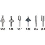 Belirtilmemiş Dremel 692 Freze Ucu Seti, 6 Parça