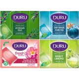 Belirtilmemiş Duru Fresh Sensations Çeşitleri Duş Sabunu 150 gr 4'lü Paket 600 gr (1+1+1+1 Toplam 4 Adet)