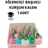 Belirtilmemiş Eğlenceli Başlıklı Kurşun Kalem Ponpon Kalemler - Çok Renkli - diğer