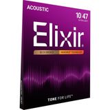 Belirtilmemiş Elixir 010-047 Nanoweb Bronz Akustik Gitar Teli (11002)