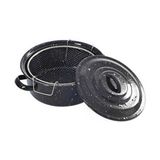Belirtilmemiş Essen 25 cm Emaye Kızartma Tenceresi Ergonomik Sap ve Kolay Temizlik Özellikleriyle - Siyah