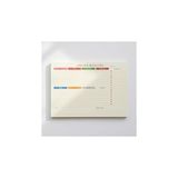 Belirtilmemiş Fark Tanıtım Tarihsiz A4 Haftalık Masa Planlayıcı – 80 Yaprak | 110GR. Ivory | Minimal Tasarım | Of