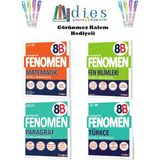 Belirtilmemiş Fenomen 8. Sınıf Matematik-Fen Bil.-Paragraf-Türkçe Soru Bankaları (B Set) ( 4 Kitap )