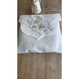 Belirtilmemiş Fransız Güpürlü Zarf Bohça Nişan Söz Saten Bohça Lüks 3 Boyutlu Çeyizlik Bohça 50X50 cm 1 Adet - 0,6 x 19 x 29 cm - 001-Renkli