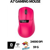Belirtilmemiş Freewolf A7 Kablosuz Dijtal Ekranlı Oyuncu Mouse PAW3311 1000 Hz 24000 Dpı Bluetooth Mouse - DİĞER