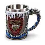 Belirtilmemiş Game Of Thrones Tasarımlı 3D Paslanmaz Çelik Kupa Bardak ALK6507