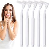 Belirtilmemiş Hannah L-Shaped Arası Fırçası 10 Adet Beyaz Renk Arayüz Fırçası Seti 0.4 mm Bakımı Aras
