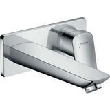 Belirtilmemiş Hansgrohe Logis Su Tasarruflu Sıva Altı Tek Kollu Lavabo Armatürü, Konforlu Çıkış 195 Mm, Duvara Mo