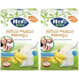 Belirtilmemiş Hero Baby 200GR Gece Sütlü Muzlu Pirinçli 2 Li Set Bebek Kaşık Maması 4 Aydan İtibaren