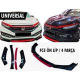 Belirtilmemiş Honda Civic Fc5 Ön Tampon Lip 4 Parça Spor Tasarımlı Yüksek Kalite ABS Plastik Aksesuar