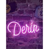 Belirtilmemiş Ilan 1 Harf Fiyatidir Kişiye Özel Yazı-Isimli Neon LED Işıklı Yazı - Mor