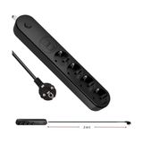 Belirtilmemiş Infomax Termal Akım Korumalı Grup Priz (Showmax SH-4625), 4 Priz, 2 USB A ve 1 Type-C Çıkışlı (3.1A), 2 Metre Kablolu, Çocuk Korumalı (Ev ve Ofis Için)