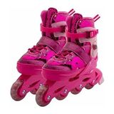 Belirtilmemiş Inline 4 Teker Paten Pembe Payetli Çok Renkli Özellikli Eğlenceli Tasarım - 34 - 37 / M