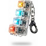 Belirtilmemiş Işıklı Mekanik Klavye Tuşlu Stres Anahtarlığı Click Sesli Rgb Fidget Toy Karısık Renk Gönderilir - karışık