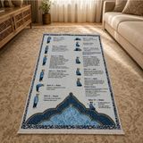 Belirtilmemiş iyico Namaz Kılmayı Öğreten Seccade ( Mavi )