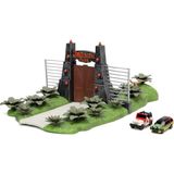 Belirtilmemiş Jada Toys Jurassic World Nano Scene (17 x 18 Cm) - Jurassic Park Gate ile Oyun Arka Planı, 2 Metal