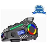 Belirtilmemiş K19 Kameralı Motosiklet Kask Bluetooth Kulaklık Su Geçirmez Intercom Radyolu Hafıza Kartlı