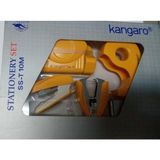 Belirtilmemiş Kangaro Stationery Set Ss-T 10M T.zımba+Perfaratör Delgeç +Tel Sökücü+Bant Kesme Makinesi Seti - Sarı