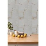 Belirtilmemiş Kendinden Yapışkanlı Mermer Seramik Desenli Köpük Pvc Duvar Paneli (30X60 cm 0,18 M²) Banyo Mutfak - Krem