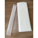 Belirtilmemiş Kırık Beyaz Kristal Tül 100x300 Yumuşak Dokulu Kumaş Gelinlik ve Abiye Tasarımı İçin - 300 cm - 100 cm