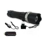 Belirtilmemiş KM-110 Profesyonel Şarjlı El Feneri Ledli+Flashlight+Zoom Özellikli Aparatlı 6 Parça Full Set - 0,5