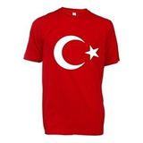 Belirtilmemiş Kostüm Atölyesi Unisex Kırmızı T-Shirt Ay Yıldızlı Türk Bayrağı %100 Pamuk Kısa Kol Regular Fit - 9 Yaş