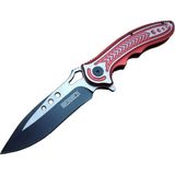 Belirtilmemiş Lanmark Rd T60A Kamp Çakı 20 cm - Kırmızı Sap, Otomatik, Kemerlikli