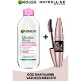 Belirtilmemiş Lash Sensational Intense Black Maskara + Garnier Micellar Kusursuz Makyaj Temizleme Suyu 400ML - 000 BLACK