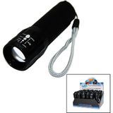 Belirtilmemiş LED Gold Orion Highlighting Aluminum Flashlight Pilli Zoomlu El Feneri Metal Kasa (5047)