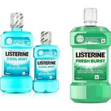 Belirtilmemiş Listerine Coolmint Ağız Bakım Suyu 500 ml 250 ml Listerine, Fresh Burst, Günlük Ağız Bakım Ürünü