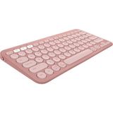 Belirtilmemiş Logıtech K380S Pebble Bluetooth Klavye Pembe 920-011861 Türkçe Q Modeli Kompakt Tasarım