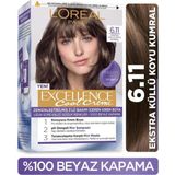 Belirtilmemiş L'Oréal Paris 6.11 Ekstra Küllü Koyu Kumral Saç Boyası Kadınlar İçin Kalıcı Krem ile Canlı Renkler