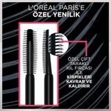 Belirtilmemiş L'oréal Paris Telescopic Lift Extra Black Maskara Dolgunlaştırıcı Etkisi ve Düz Kıl Fırça ile Hacim Kazandırır - Siyah