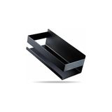 Belirtilmemiş Mallart® Siyah Paslanmaz Metal Banyo Rafı - Yapışkanlı Duş Rafı Mutfak Düzenleyici Organizer