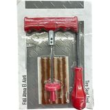 Belirtilmemiş Metal Saplı Lastik Tamir Kiti 6 Parça Tubeless Uyumlu Fitil Atma Seti Hızlı Çözüm Sunar