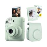 Belirtilmemiş Mini 12 Yeşil Fotoğraf Makinesi-20'lu Film-Mini Albüm Deri Kılıf Seti