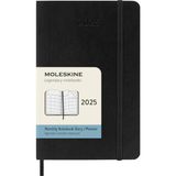 Belirtilmemiş Moleskine Klasik 12 Aylık 2025 Aylık Planlayıcı, Yumuşak Kapak, Cep (3.5" x 5.5"), Siyah, 128 Sayfa