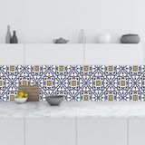 Belirtilmemiş Mutfak Tezgah Arası Folyo Kaplama Folyosu Italyan Çini Motif 60X100 cm - 60 x 100 cm