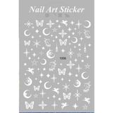 Belirtilmemiş Nail Art Sticker Kendinden Yapışkanlı, Tırnak Süsleme, Tırnak Dövmesi Stikır 1006