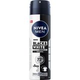 Belirtilmemiş Nivea Men Erkek Sprey Deodorant Black&white Invisible 150 Ml,72 Saat Anti-Perspirant Terle
