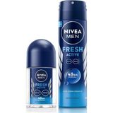 Belirtilmemiş Nivea Men Erkek Sprey Deodorant Fresh 150ML Mini Roll-On Fresh 25ML