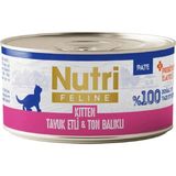 Belirtilmemiş Nutri Feline Tuk Etli ve Ton Balıklı Tahılsız Yru Kedi Konservesi 70 gr - Alabalık