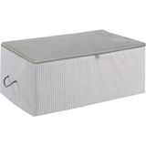 Belirtilmemiş Ocean Home Textile Orta Boy Gri Çizgili Stuff & Things Hurç 52 x 28 x 21 cm