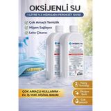 Belirtilmemiş Oksijenli Su 1 Litre 2 Adet Set %3 Hidrojen Peroksit Solüsyonu Çok Amaçlı Temizlik ve Hijyen Sıvısı - 00-Siyah - Beyaz