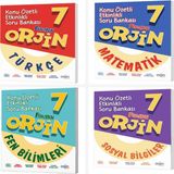 Belirtilmemiş Orjin 7. Sınıf Türkçe & Matematik & Fen & Sosyal Soru Bankası