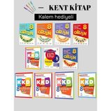 Belirtilmemiş Orjin 8.sınıf Fen B.-Din K.- Inkılap - Matematik - Türkçe Konu Özetli Soru Bankaları Set + Kkd Set
