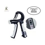 Belirtilmemiş Otomatik Sayaçlı Bilek Güçlendirme Yayı 5-60 kg Ayarlanabilir Direnç ile Ergonomik Tasarım - Siyah