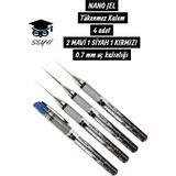 Belirtilmemiş Pensan Nano Gel 4'lü Set 0.7 mm Tükenmez Kalem Imza Kalemi Türk Malı 4 Adet - Çok Renkli - diğer
